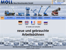 Tablet Screenshot of lift-moll.de